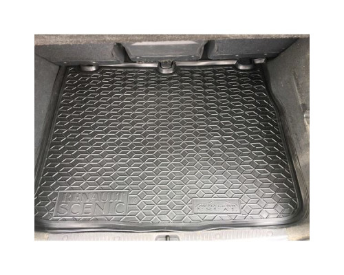 Автомобильный коврик в багажник Renault Scenic 2 2002- 5 мест (Avto-Gumm)