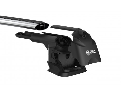 Багажник Air 3 Plus на крышу Fiat Fiorino III 2008+ Серебристый