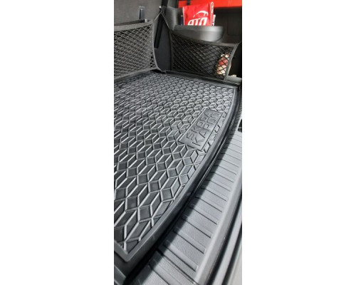 Автомобильный коврик в багажник Skoda Karoq 2018- верхний для двухуровневого пола (Avto-Gumm)