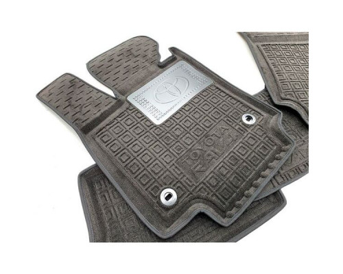 Гибридные коврики в салон Toyota RAV4 2019- ДВС АКПП (AVTO-Gumm)