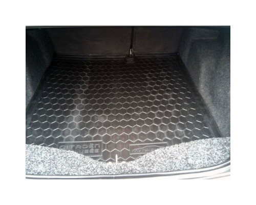 Автомобильный коврик в багажник Citroen C-Elysee 2013- (Avto-Gumm)