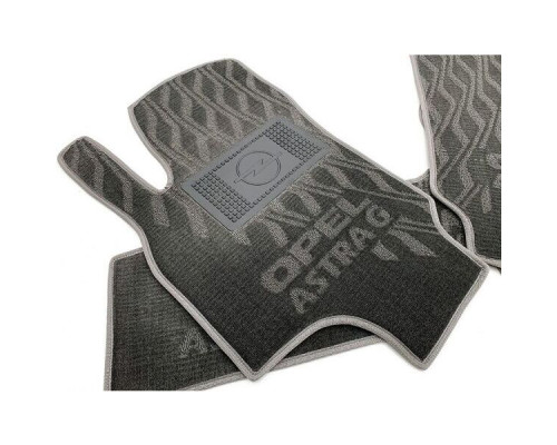 Текстильные коврики в салон Opel Astra Classic (G) 1998- (V) серые AVTO-Tex