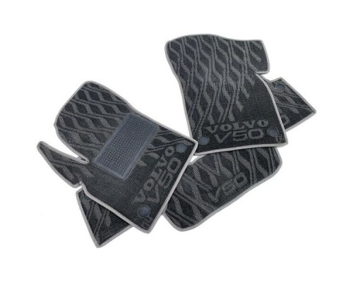 Текстильные коврики в салон Volvo V50 2004- (V) серые AVTO-Tex