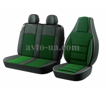 Авточехлы Пилот "BUS 2+1", для микроавтобуса (зеленый)