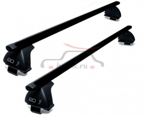 Багажник на крышу для Toyota Hilux VII 2004-2015 с замком, Евродеталь, Чёрный, ED2-201F+ED7-625B+ED10-008