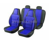 Huse scaune Pilot «Dacia Logan» albastru (pentru 4 locuri)