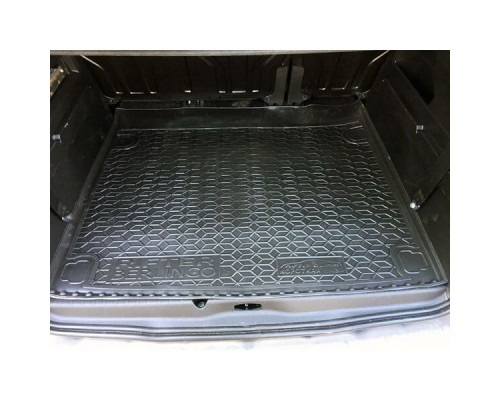 Автомобильный коврик в багажник Peugeot Rifter 2019-/Citroen Berlingo 2019- короткая база (Avto-Gumm)