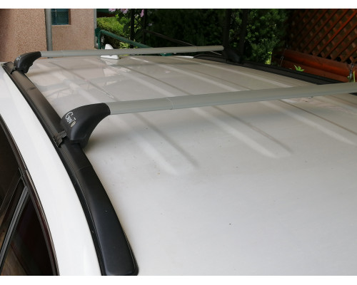 Базовый багажник на интегрированные рейлинги Gev Geo silver