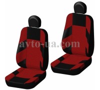 Авточехлы на передние  сидения красный (011)