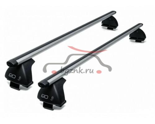 Багажник на крышу для Renault Kaptur 2016- с замком, Евродеталь, Серебристый, ED2-201F+ED7-025A+ED10-045