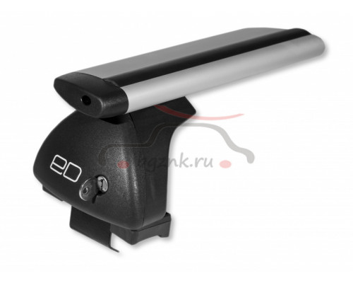 Багажник на крышу для Renault Logan I 2004-2013 с замком, Евродеталь, Серебристый, ED2-201F+ED7-125K+ED10-035