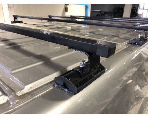 Комплект перекладин Евродеталь с крепежом для Газель Некст (грузопассажирская)-4шт, Евродеталь, Чёрный, ED7-001C