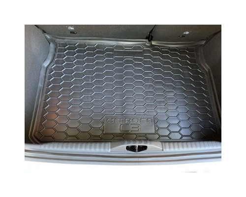Автомобильный коврик в багажник Citroen C3 2017- (Avto-Gumm)