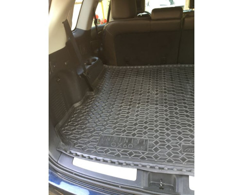 Автомобильный коврик в багажник Infiniti JX/QX60 2012- 7 мест (Avto-Gumm)