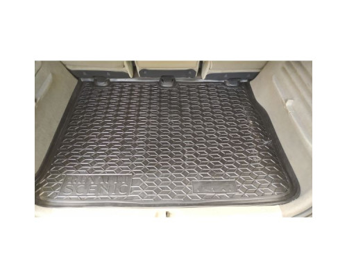Автомобильный коврик в багажник Renault Scenic 2 2002- 5 мест (Avto-Gumm)