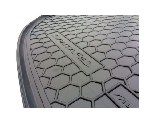 Автомобильный коврик в багажник Hyundai Santa Fe (DM) 2012- 5 мест (Avto-Gumm)