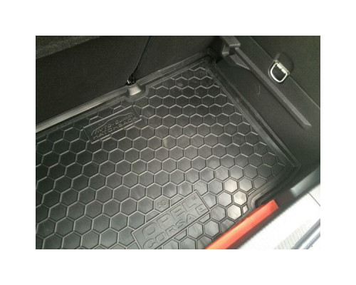 Автомобильный коврик в багажник Opel Corsa E 2015- (Avto-Gumm)